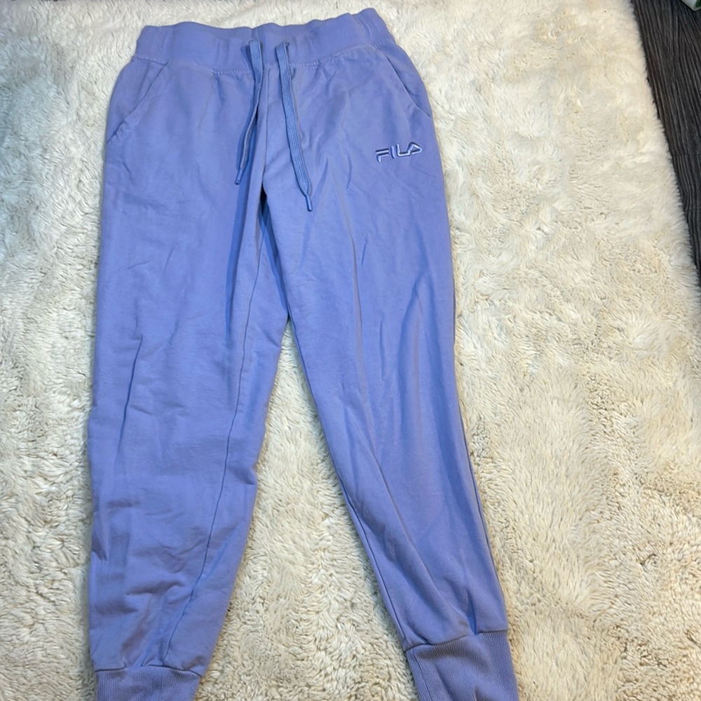 Pariwinkle FILA Sweat pants small